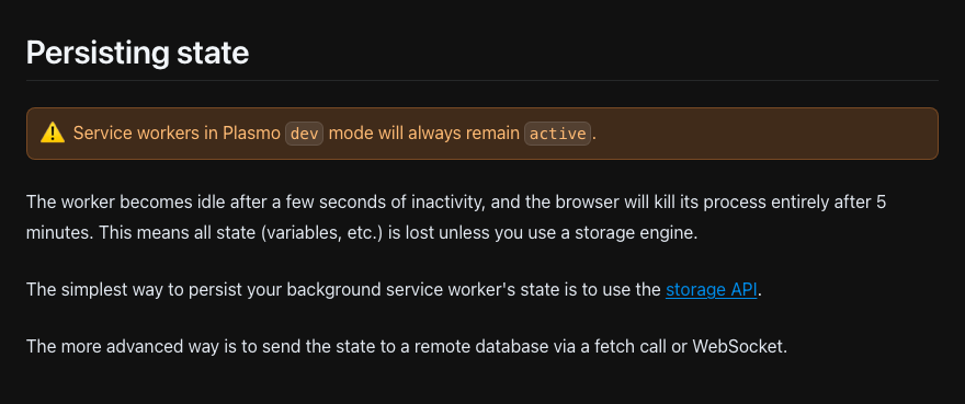 크롬 확장 MV3 storage api limit